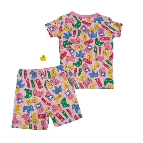 NWT Magnolia Baby Size 6 Pink Gamer Short PJs - Picture 3 of 3